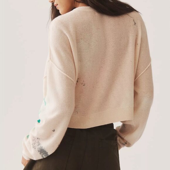 The Alani Cashmere Sweater by Pilcro: Crop Crew-Neck Edition - Picture 2 of 3